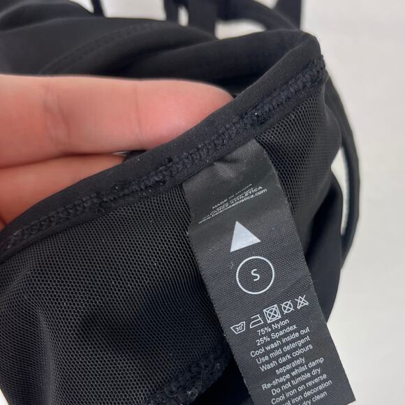 Balance Athletica Black Strappy Sports Bra Size S - Picture 6 of 6